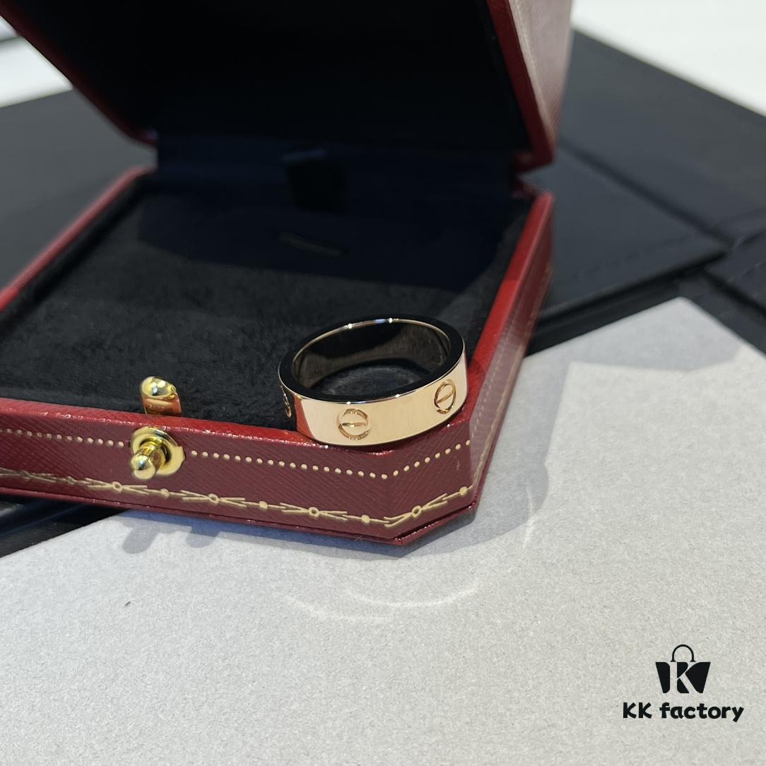 692fd49799f2d84055c8a545 KAJIA Love Series Wide Plain Ring in Rose Gold with CNC Craftsmanship