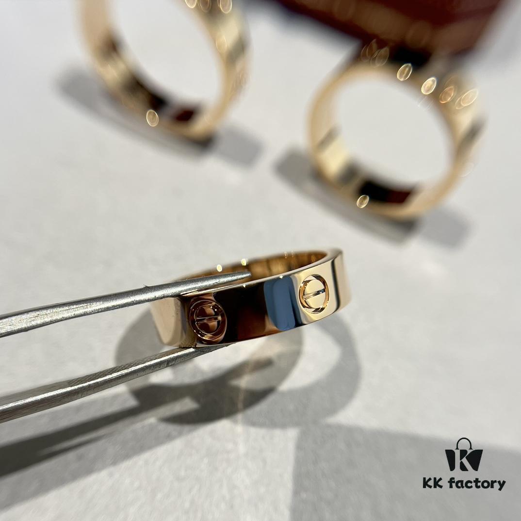692fd49799f2d84055c8a547 KAJIA Love Series Wide Plain Ring in Rose Gold with CNC Craftsmanship