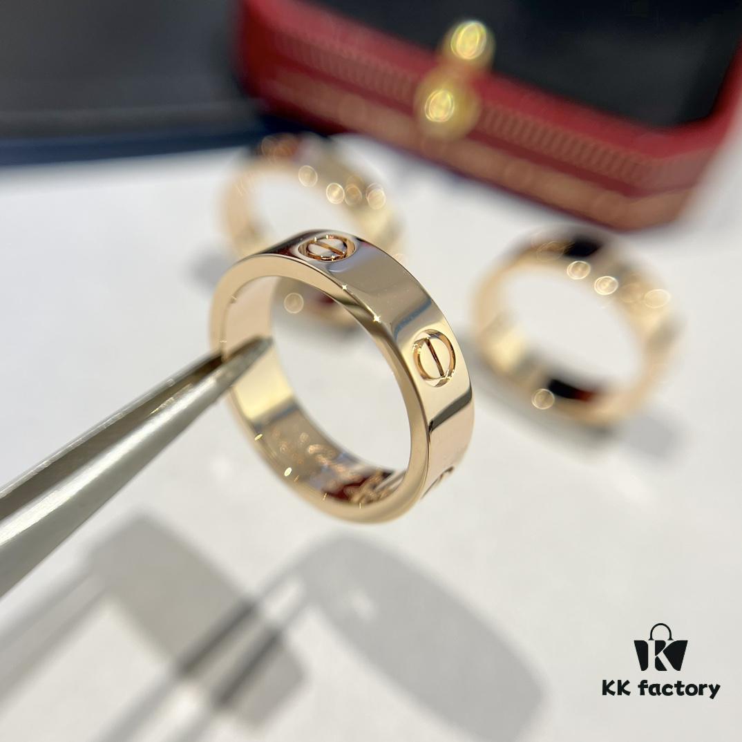 692fd49899f2d84055c8a549 KAJIA Love Series Wide Plain Ring in Rose Gold with CNC Craftsmanship