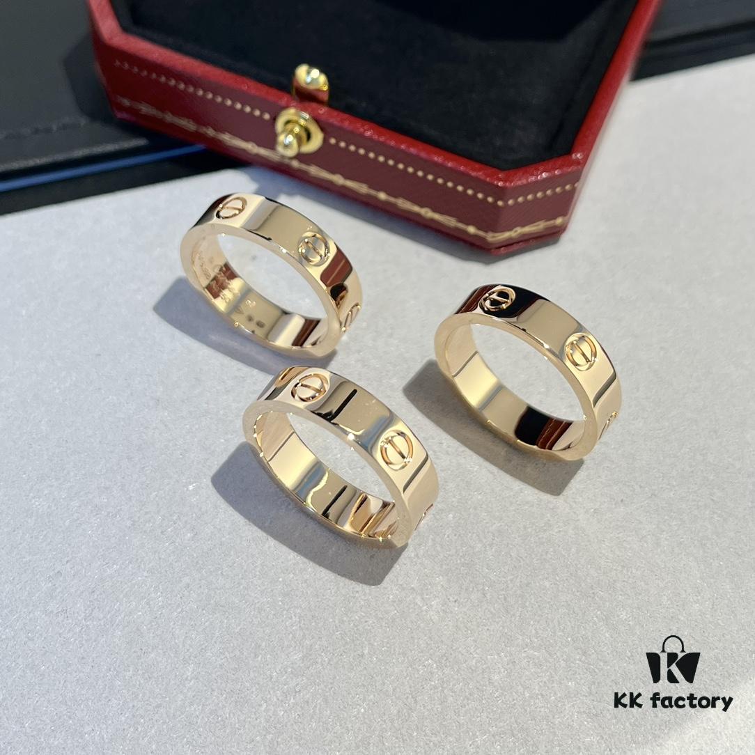 692fd49999f2d84055c8a54b KAJIA Love Series Wide Plain Ring in Rose Gold with CNC Craftsmanship