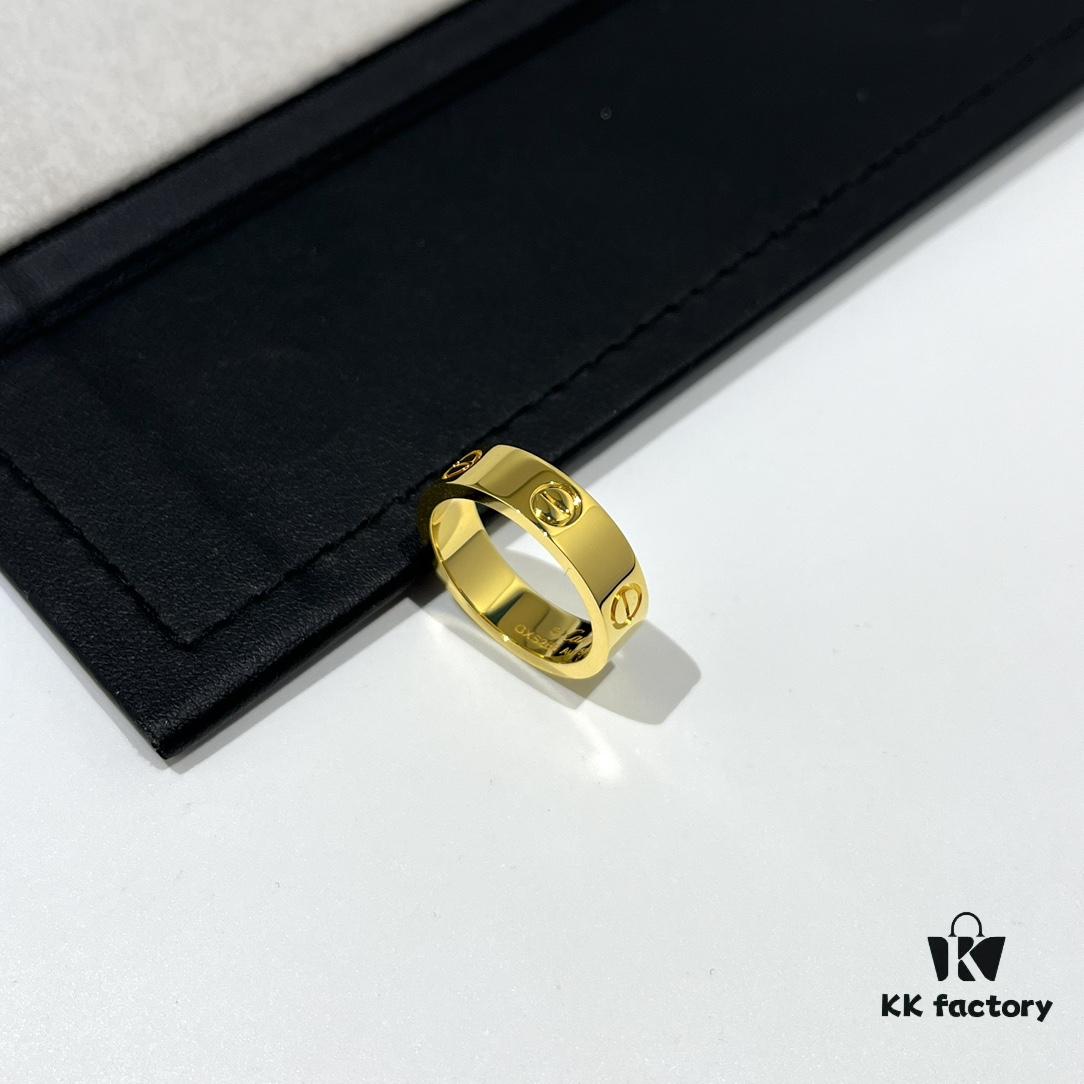 692fd49b99f2d84055c8a550 Cartier Love Series Wide Plain Band Ring in Yellow Gold with CNC Craftsmanship