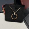 692fd49e99f2d84055c8a554 Cartier Diamond-Studded Nail Necklace in Rose Gold Color