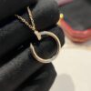 692fd49f99f2d84055c8a556 Cartier Diamond-Studded Nail Necklace in Rose Gold Color