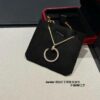 692fd4a399f2d84055c8a55c Cartier Full Diamond Nail Necklace in Rose Gold Color