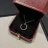 692fd4a599f2d84055c8a55f Cartier Full Diamond Nail Necklace in Rose Gold Color