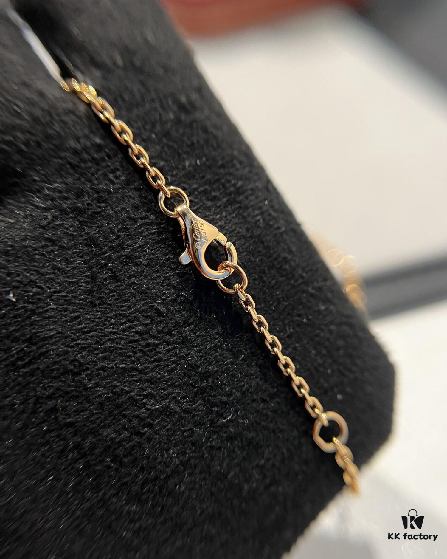 692fd4a899f2d84055c8a561 Cartier Full Diamond Nail Necklace in Rose Gold Color