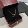 Cartier Classic Diamond-Paved Double Ring Necklace, CNC Crafted