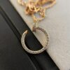 692fd4ab99f2d84055c8a567 Cartier Full Diamond Nail Necklace in Rose Gold Color