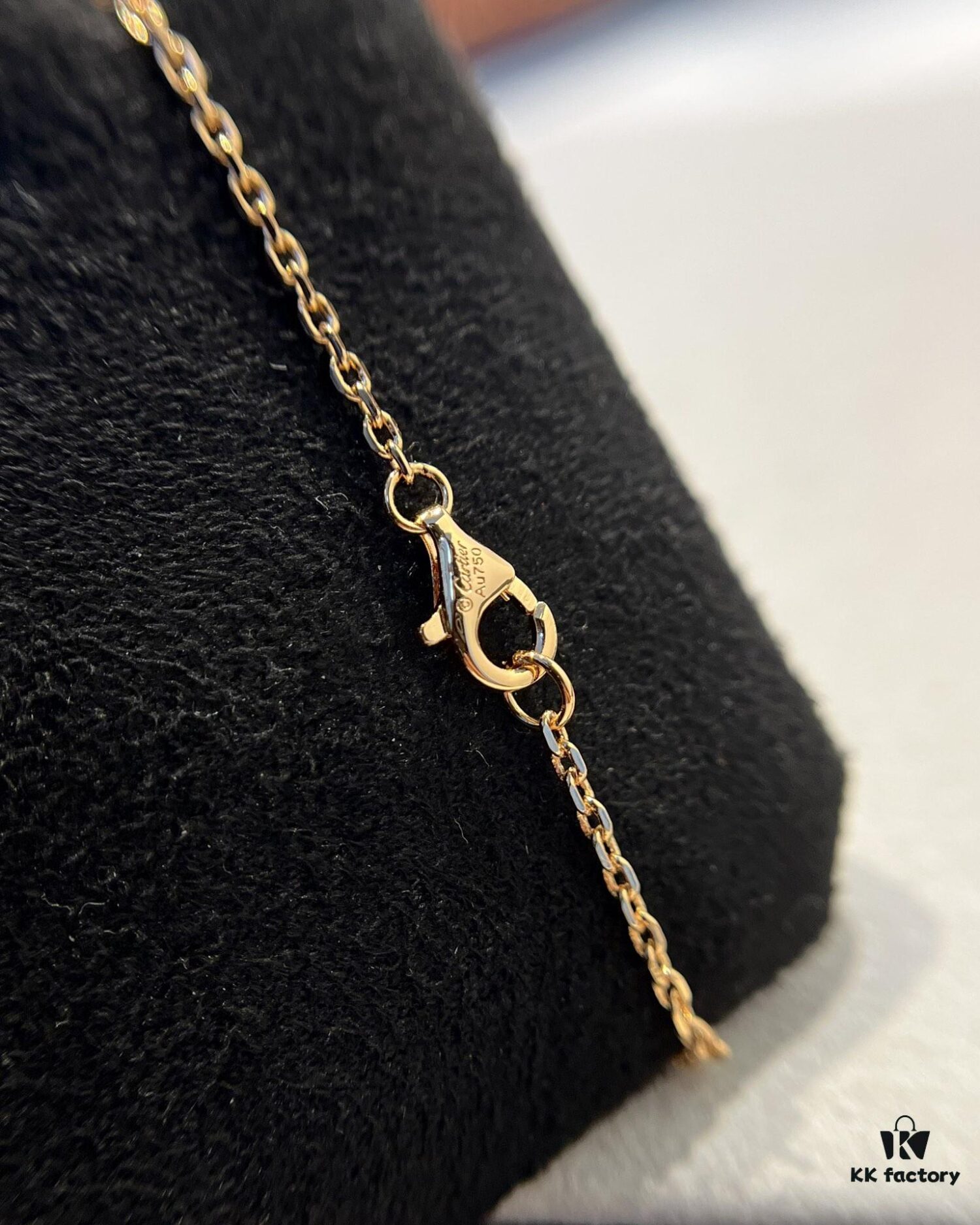 Cartier Classic Diamond-Paved Double Ring Necklace, CNC Crafted