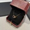 Cartier Classic Diamond-Paved Double Ring Necklace, CNC Crafted