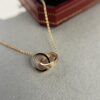 692fd4b399f2d84055c8a573 Cartier Classic Diamond-Free Double Ring Necklace, CNC Crafted
