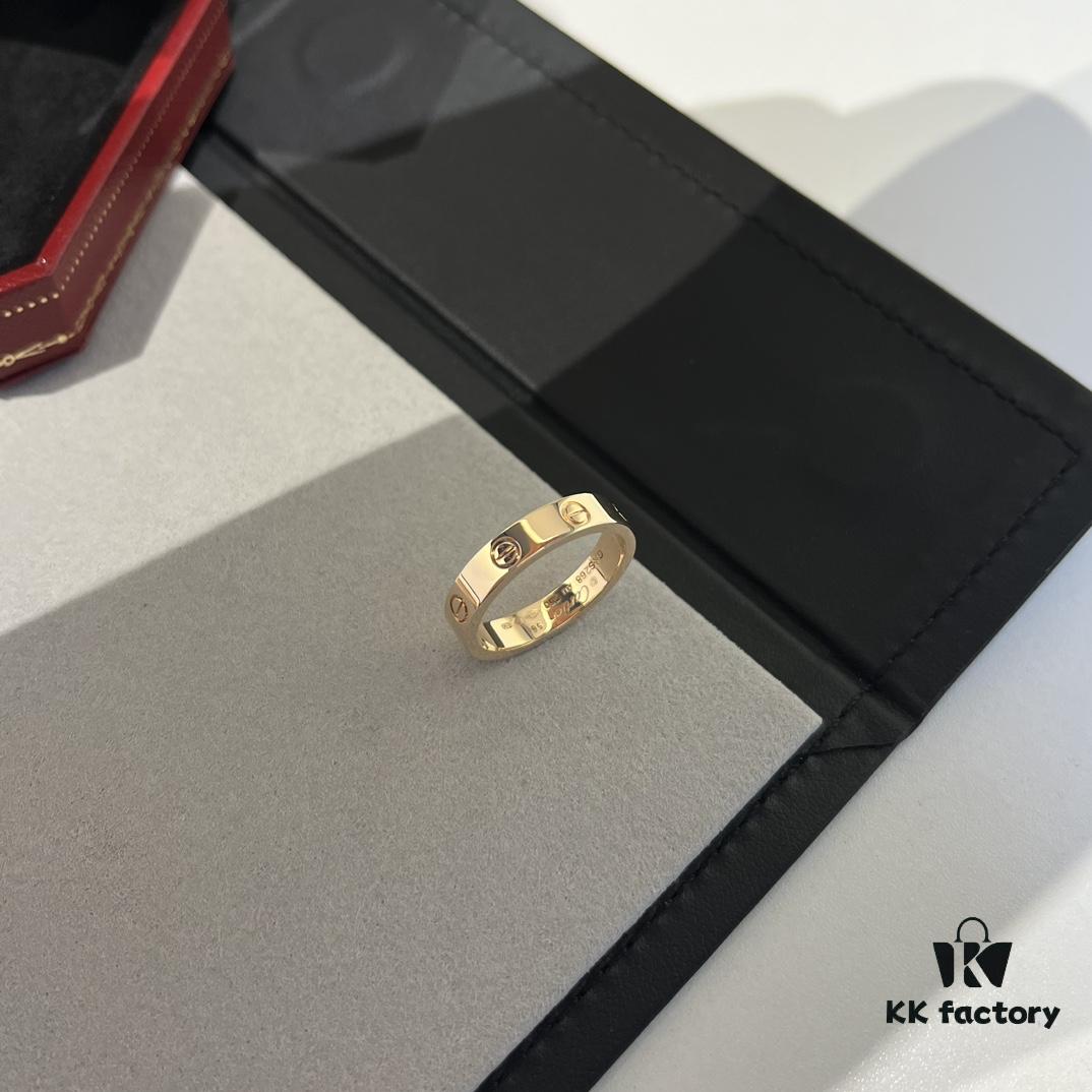 692fd4b899f2d84055c8a57d Cartier Love Collection Narrow Diamond-Free Ring in Rose Gold with Top-Tier CNC Craftsmanship