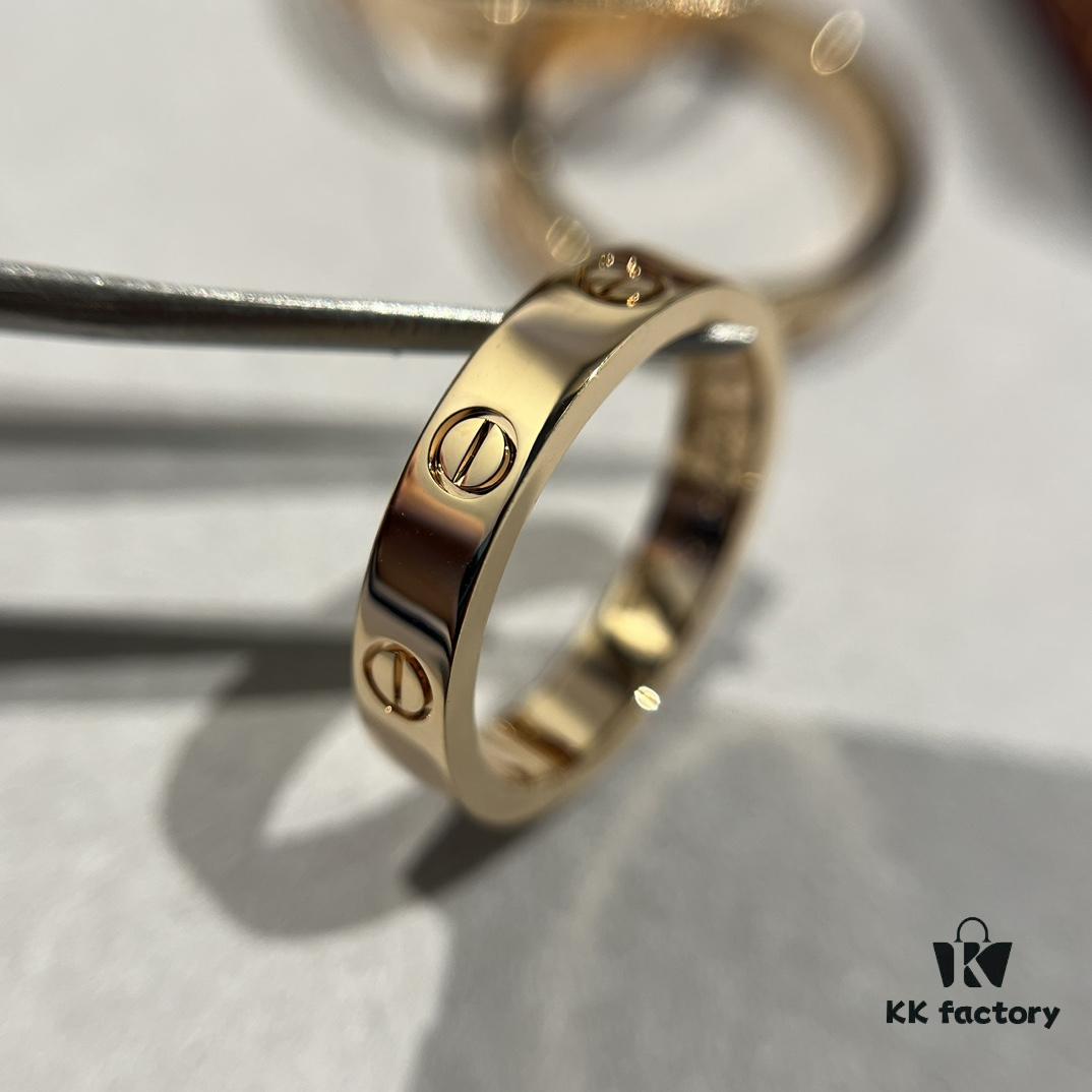 692fd4ba99f2d84055c8a57f Cartier Love Collection Narrow Diamond-Free Ring in Rose Gold with Top-Tier CNC Craftsmanship