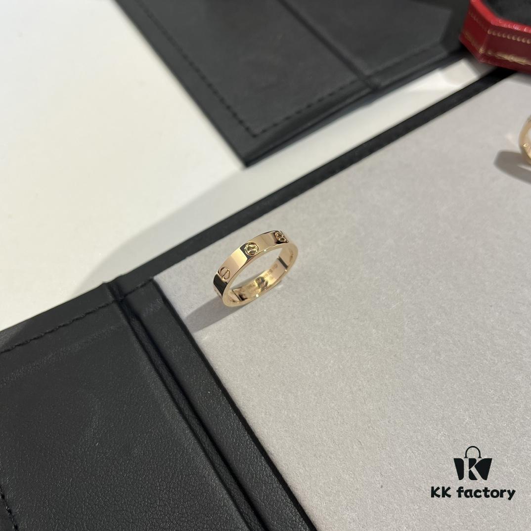 692fd4ba99f2d84055c8a580 Cartier Love Collection Narrow Diamond-Free Ring in Rose Gold with Top-Tier CNC Craftsmanship