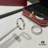 Cartier Love Collection Narrow Plain Ring in White Gold