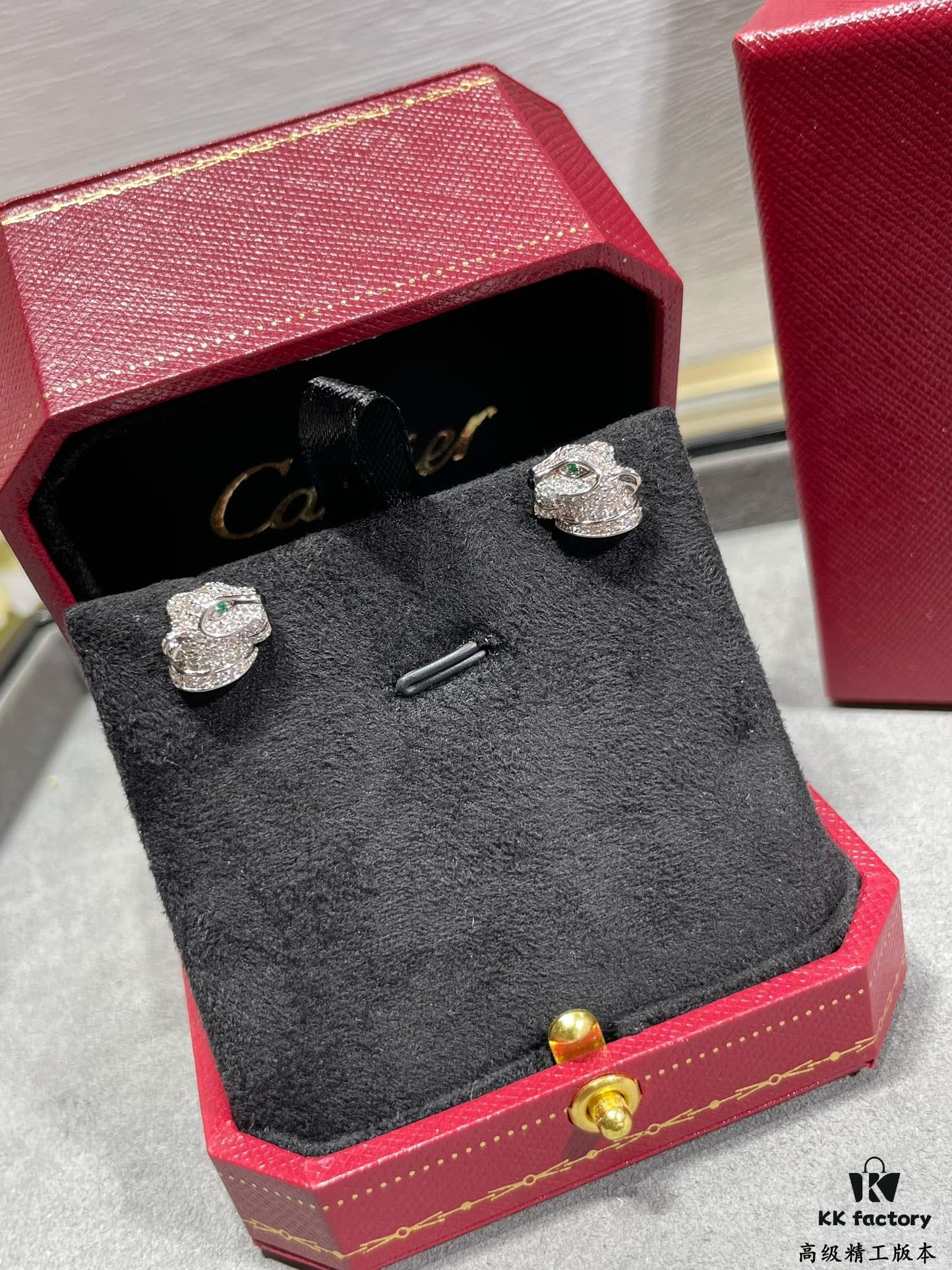692fd4db99f2d84055c8a5bc CNC Cartier Panther Head Stud Earrings, Super Imposing Leopard Design, 18K Gold Plated with Exquisite Hand-Carved Craftsmanship by Master Artisans, Presenting a Perfect and Highly Desirable Product!