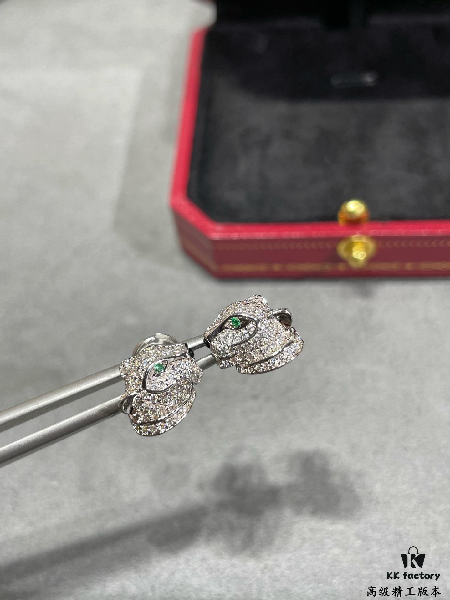 692fd4dc99f2d84055c8a5bd CNC Cartier Panther Head Stud Earrings, Super Imposing Leopard Design, 18K Gold Plated with Exquisite Hand-Carved Craftsmanship by Master Artisans, Presenting a Perfect and Highly Desirable Product!