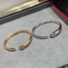 CNC Cartier Slim Smooth Panther Bracelet, Extra Thick and Bold Design, Unisex Couple's Style, Electroplated 18K Micro Gold