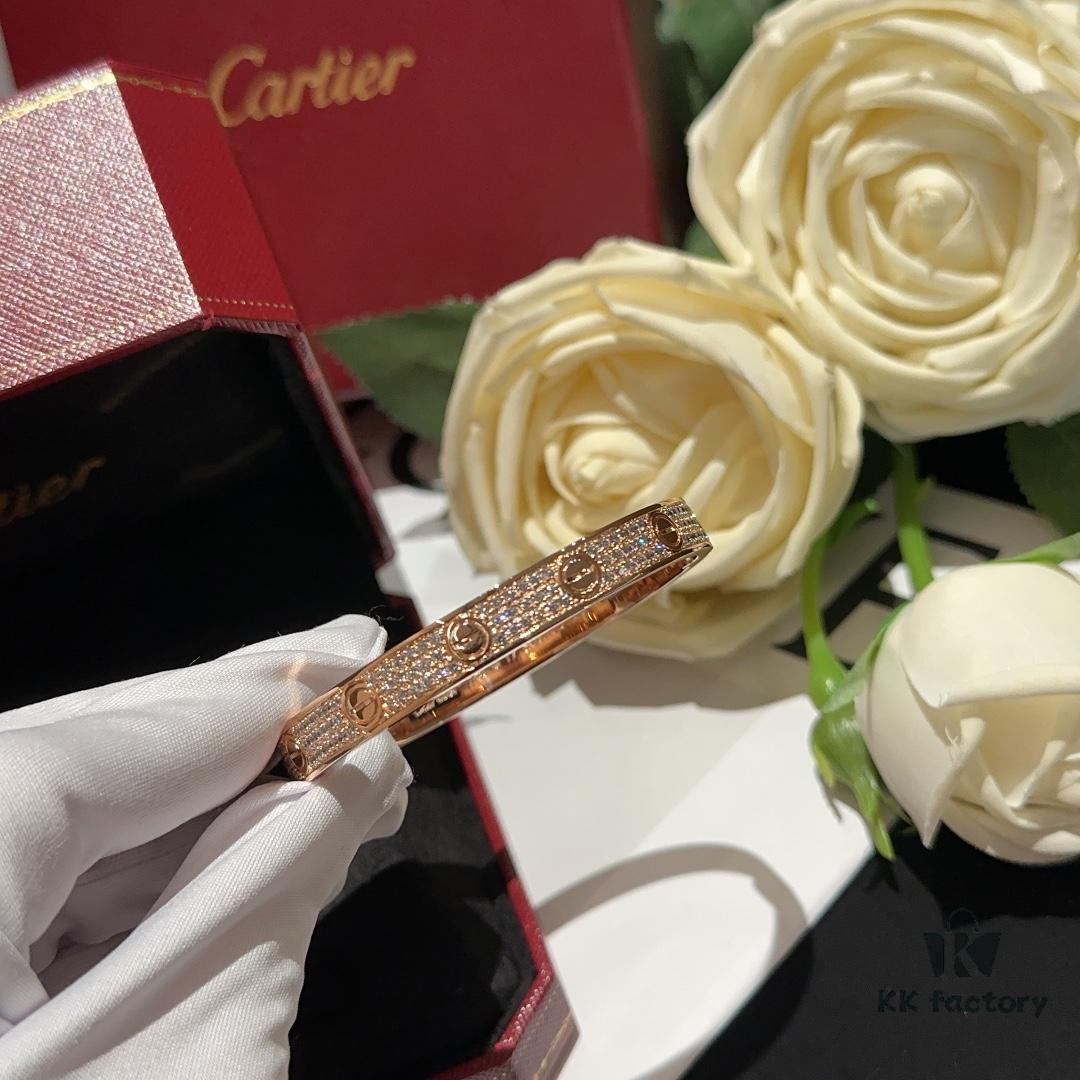 692fd50c99f2d84055c8a611 Cartier-style Screw Diamond Bracelet, Full Pavé Wide Design, Hand-set Imported Zirconia, Thick 18K Plating, Luxurious Texture