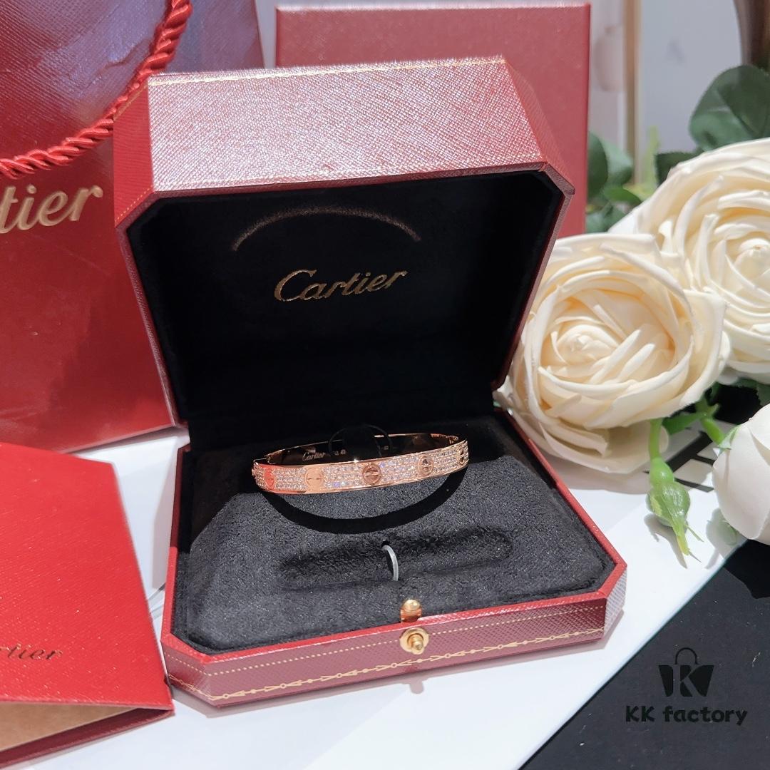 692fd50e99f2d84055c8a613 Cartier-style Screw Diamond Bracelet, Full Pavé Wide Design, Hand-set Imported Zirconia, Thick 18K Plating, Luxurious Texture