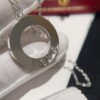 692fd51299f2d84055c8a61c Cartier-style Screw Full Diamond Necklace 'Big Pancake' Necklace with Imported Zirconia Hand-Set, Thick 18K White Gold Plated, High-Quality ZP Finish