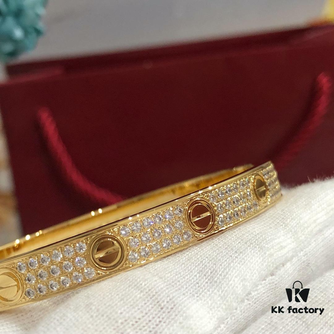 692fd52199f2d84055c8a63e Cartier Love Bracelet Wide Version, CNC 5-Axis Precision Carved, Solid V Gold Plated, Timeless Classic Design