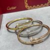 692fd53999f2d84055c8a667 V Gold Plated 1.0mm Gold 1DB Original Print CNC Version Cartier Thick-Style Diamond-Studded Nail Bangle