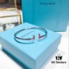 692fd54e99f2d84055c8a68e Tiffany No-Diamond Double T Memory Bracelet, Cabinet Quality, ZP Mold Making, CNC Logo Engraving, 925 Pure Silver Material, Two Colors Available