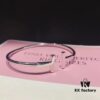692fd55099f2d84055c8a692 Tiffany No-Diamond Double T Memory Bracelet, Cabinet Quality, ZP Mold Making, CNC Logo Engraving, 925 Pure Silver Material, Two Colors Available