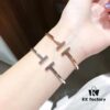 692fd55199f2d84055c8a697 Tiffany No-Diamond Double T Memory Bracelet, Cabinet Quality, ZP Mold Making, CNC Logo Engraving, 925 Pure Silver Material, Two Colors Available