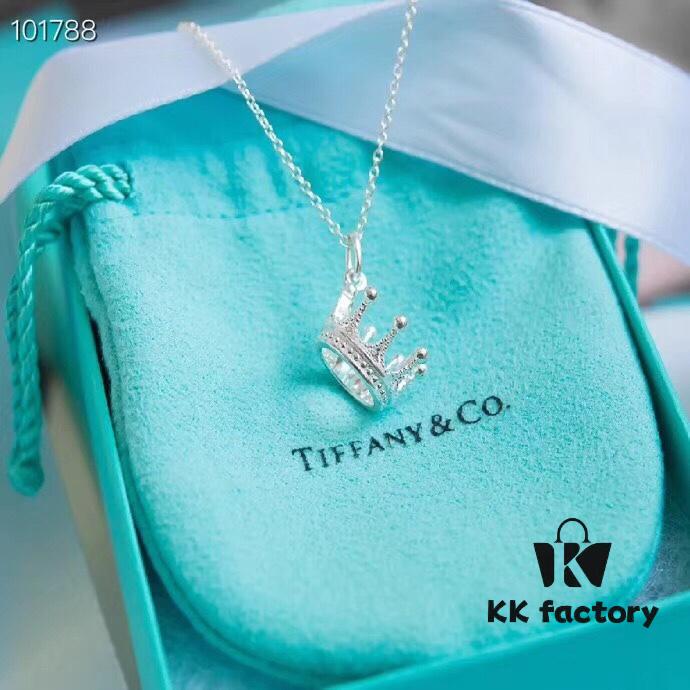 Tiffany Crown Queen Necklace, 925 Sterling Silver Material, Exquisite Design for Every Girl's Princess Dream, Elegant and Fresh