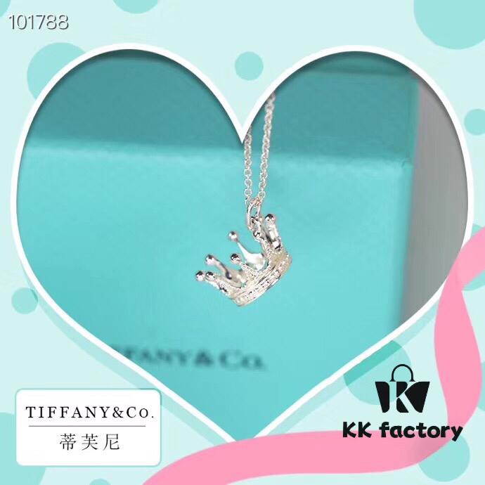 692fd55d99f2d84055c8a6b2 Tiffany Crown Queen Necklace, 925 Sterling Silver Material, Exquisite Design for Every Girl's Princess Dream, Elegant and Fresh