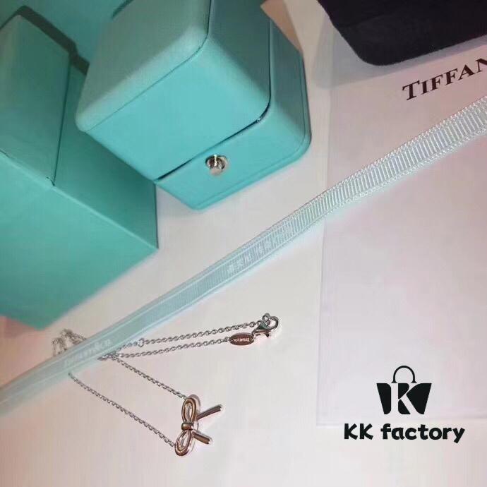 692fd56999f2d84055c8a6cf Original Design Counter Small Smooth Bow Necklace ✨Tiffany & Co. Official Website ✨✨ German Imported 925 Sterling Silver Vacuum Plated with Pt950 Platinum, Comparable to Counter Quality