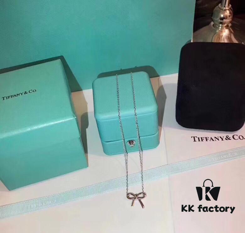 692fd56a99f2d84055c8a6d2 Original Design Counter Small Smooth Bow Necklace ✨Tiffany & Co. Official Website ✨✨ German Imported 925 Sterling Silver Vacuum Plated with Pt950 Platinum, Comparable to Counter Quality