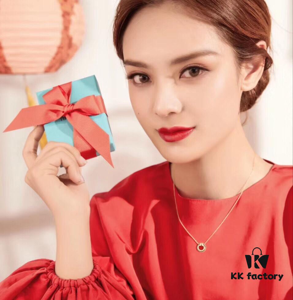 692fd57d99f2d84055c8a700 Tiffany & Co. 2020 Chinese New Year Limited Edition Exclusive Counter Limited Circle Double T Red Carnelian Necklace