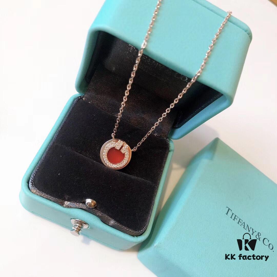 692fd57f99f2d84055c8a701 Tiffany & Co. 2020 Chinese New Year Limited Edition Exclusive Counter Limited Circle Double T Red Carnelian Necklace