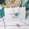 692fd58c99f2d84055c8a719 Tiffany New Arrival: Diamond-Paved Double-T Circular Bracelet and Necklace with Turquoise, White Mother-of-Pearl, Red Carnelian – Made from Imported German S925 Sterling Silver, Original Logo, Four Colors Available
