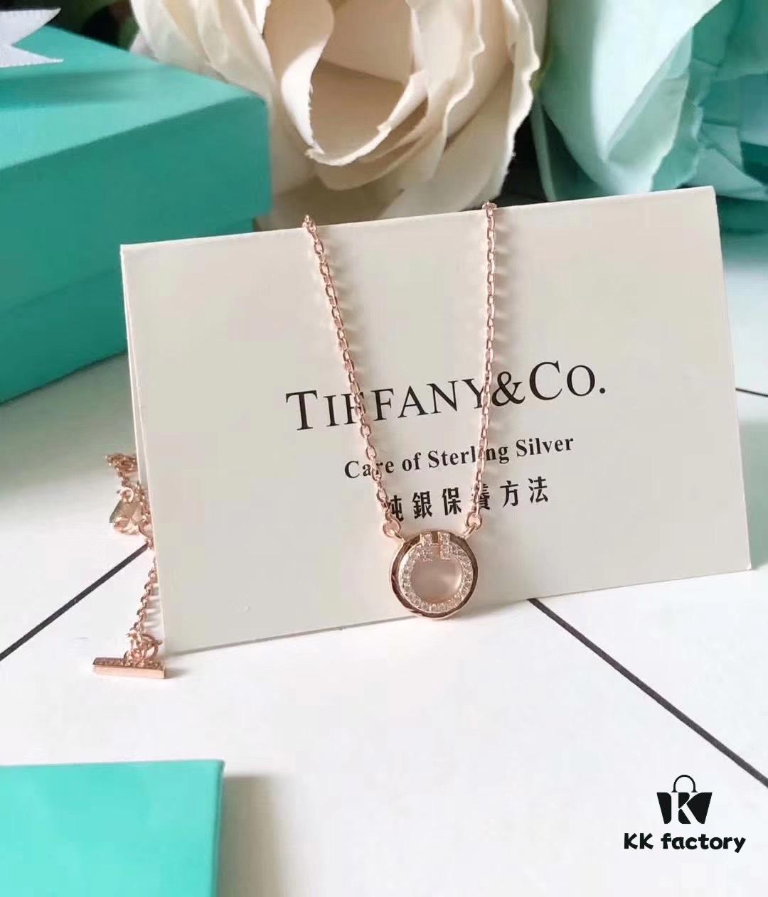 692fd59099f2d84055c8a71e Tiffany T Two Small Hoop Necklace with Red Agate, Turquoise, and Mother-of-Pearl – Limited Edition for Chinese New Year, Global Launch in China