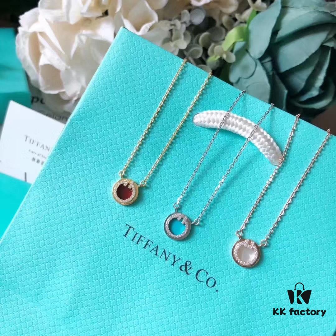 692fd59199f2d84055c8a724 Tiffany T Two Small Hoop Necklace with Red Agate, Turquoise, and Mother-of-Pearl – Limited Edition for Chinese New Year, Global Launch in China