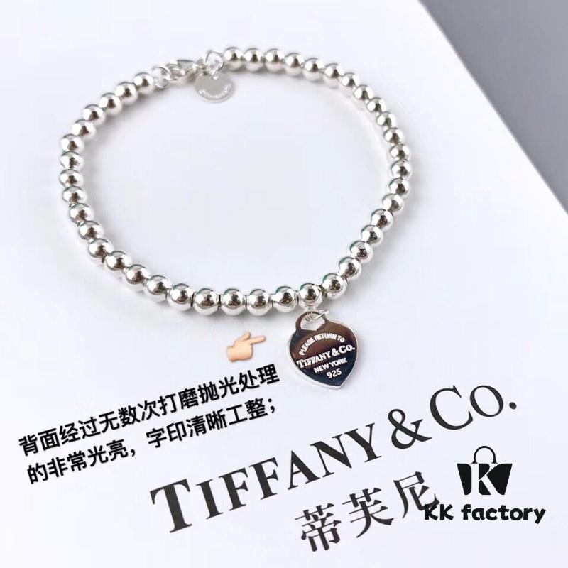 692fd5aa99f2d84055c8a754 Tiffany & Co. Classic Heart Beaded Bracelet, Simple and Timeless Design, Iconic Signature Tiffany Style, Versatile Match, 925 Sterling Silver Material, Imported Lobster Clasp, Double Chain Structure Distinguishing from Ordinary Market Versions, Complete with Original Retail Packaging