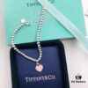 692fd5ae99f2d84055c8a75c Tiffany & Co. Red Blue Pink Enamel Heart Charm Sterling Silver Bracelet 🎀 Necklace 🎀