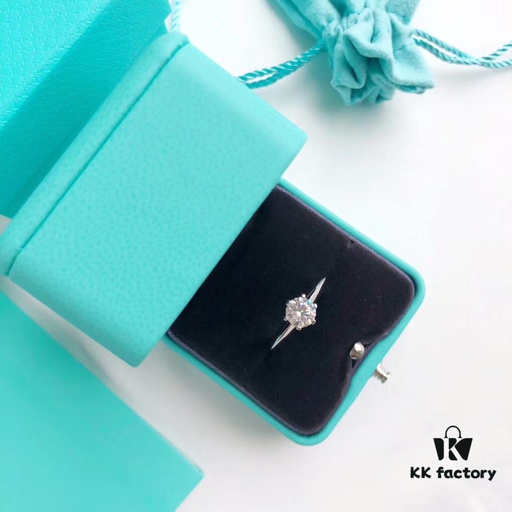 692fd5af99f2d84055c8a760 Tiffany & Co. One-Carat Six-Prong Ring (Available in Sizes 6/7/8), Sterling Silver with Premium High-Carbon Diamond, Hypoallergenic and Fade-Resistant