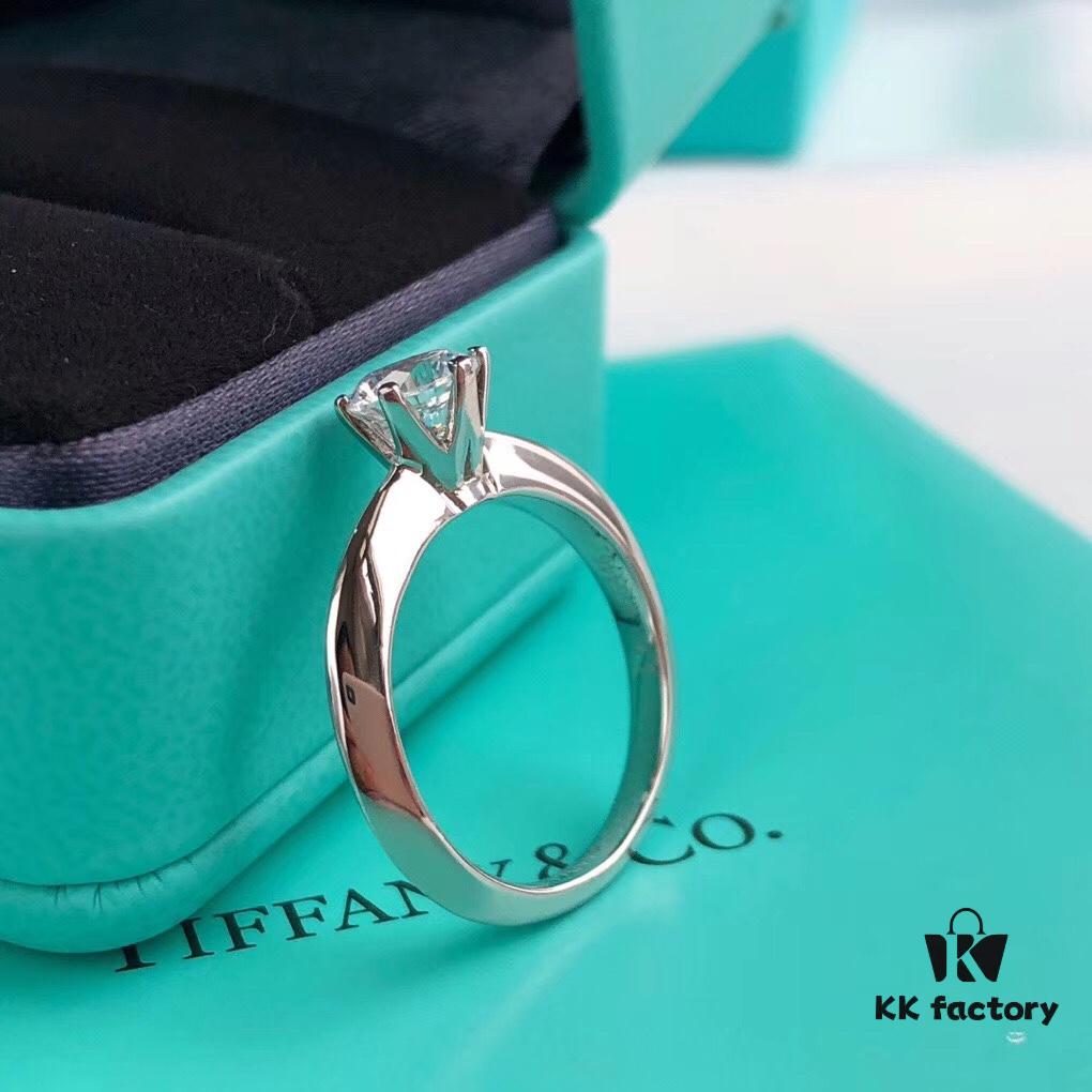 692fd5b199f2d84055c8a763 Tiffany & Co. One-Carat Six-Prong Ring (Available in Sizes 6/7/8), Sterling Silver with Premium High-Carbon Diamond, Hypoallergenic and Fade-Resistant