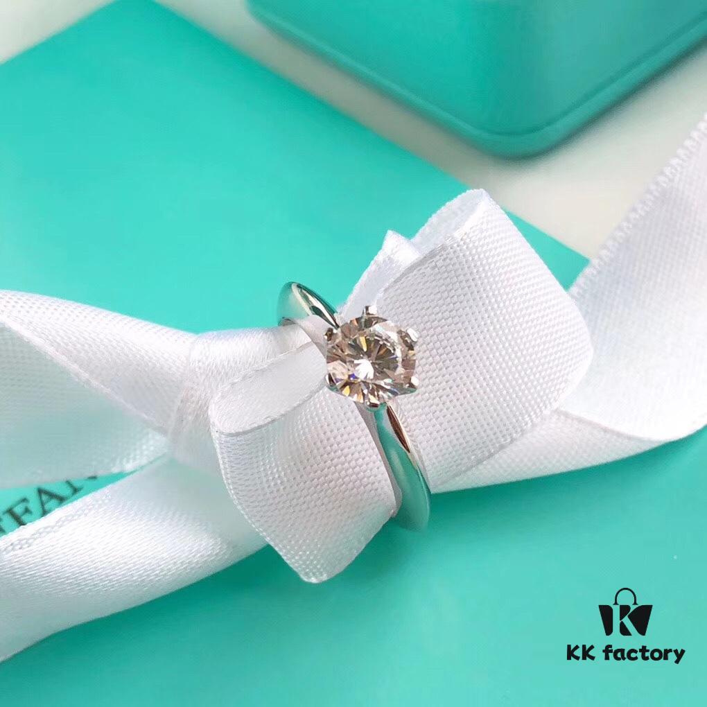 692fd5b199f2d84055c8a765 Tiffany & Co. One-Carat Six-Prong Ring (Available in Sizes 6/7/8), Sterling Silver with Premium High-Carbon Diamond, Hypoallergenic and Fade-Resistant