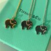 692fd5bc99f2d84055c8a77a T House Elephant Pendant Clavicle Chain, One Side Polished, Other Side Engraved with Letter 'l', Original Logo, S925 Silver Material, Available in White Gold, Rose Gold, and Yellow Gold – 3 Colors