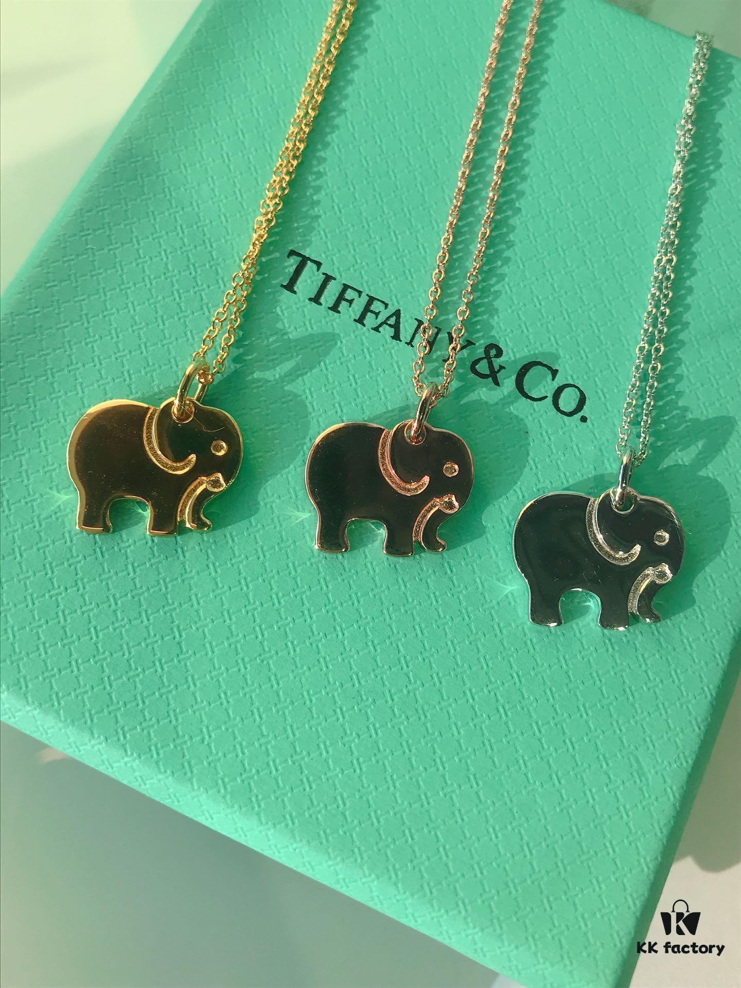 692fd5bc99f2d84055c8a77a T House Elephant Pendant Clavicle Chain, One Side Polished, Other Side Engraved with Letter 'l', Original Logo, S925 Silver Material, Available in White Gold, Rose Gold, and Yellow Gold – 3 Colors