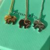 692fd5be99f2d84055c8a77d T House Elephant Pendant Clavicle Chain, One Side Polished, Other Side Engraved with Letter 'l', Original Logo, S925 Silver Material, Available in White Gold, Rose Gold, and Yellow Gold – 3 Colors