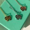 692fd5bf99f2d84055c8a77f T House Elephant Pendant Clavicle Chain, One Side Polished, Other Side Engraved with Letter 'l', Original Logo, S925 Silver Material, Available in White Gold, Rose Gold, and Yellow Gold – 3 Colors
