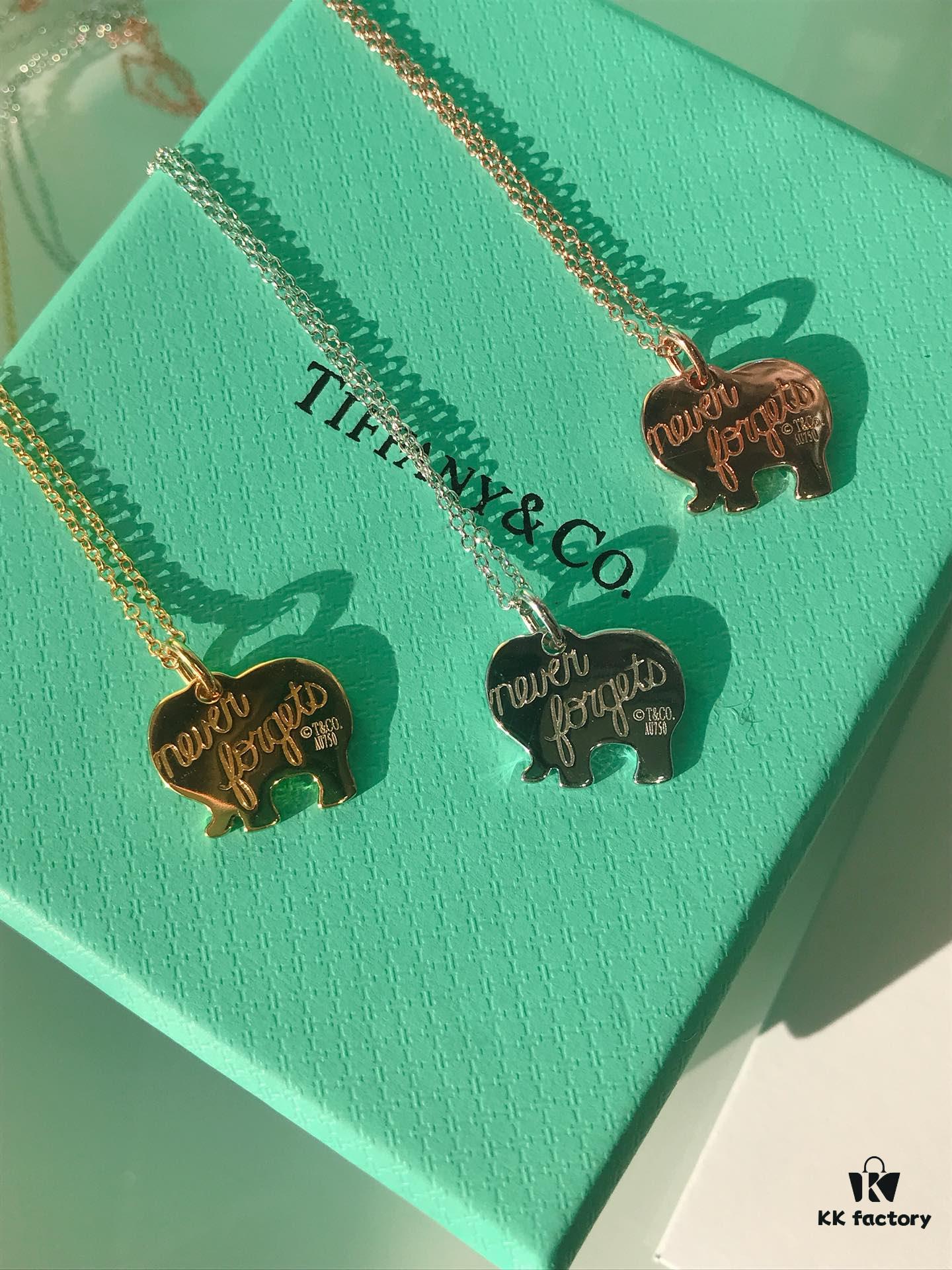 692fd5bf99f2d84055c8a77f T House Elephant Pendant Clavicle Chain, One Side Polished, Other Side Engraved with Letter 'l', Original Logo, S925 Silver Material, Available in White Gold, Rose Gold, and Yellow Gold – 3 Colors