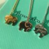 692fd5d899f2d84055c8a7a9 T House Elephant Pendant Clavicle Chain, One Side Polished, Other Side Engraved with Letter 'l', Original Logo, S925 Silver Material, Available in White Gold, Rose Gold, and Yellow Gold – 3 Colors